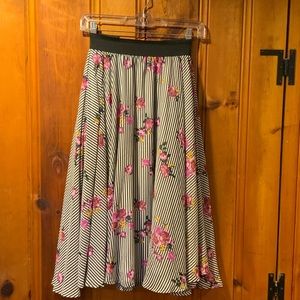 Floral striped skirt from Torrid